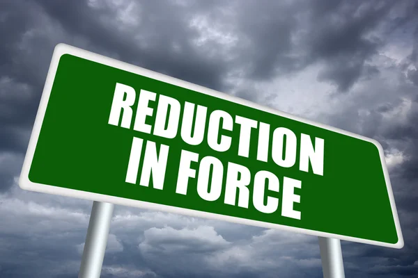Reduction in force — Stock Photo, Image