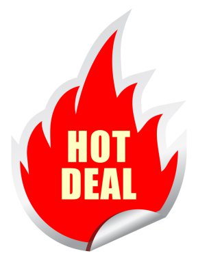Hot deal vector sticker