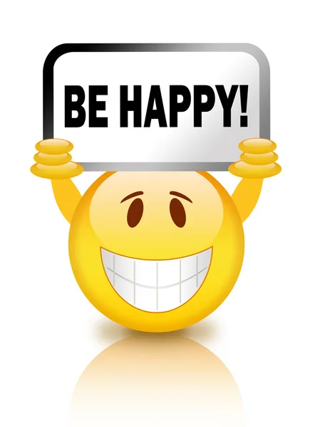 Be happy smiley — Stock Photo, Image