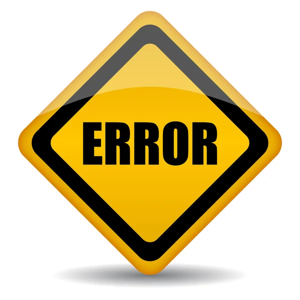 Vector error log — Stockvector