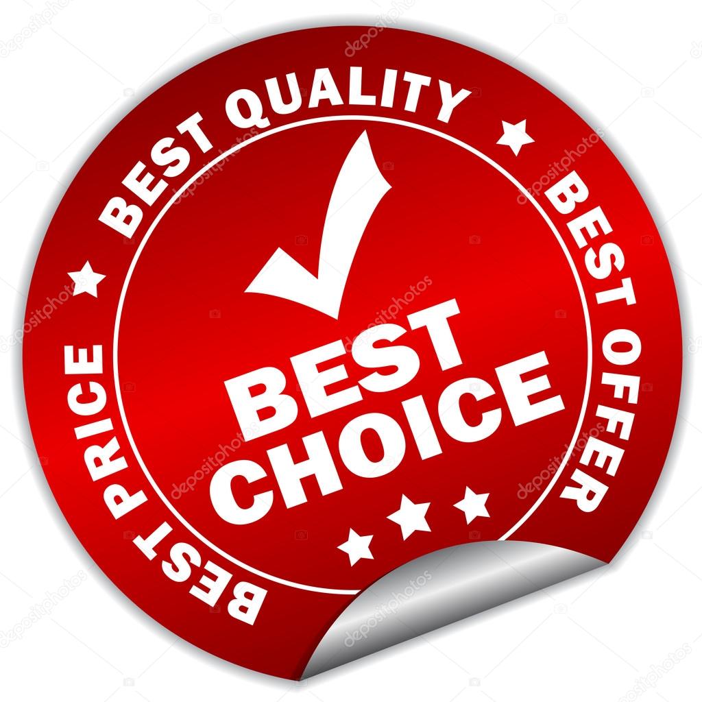 Vector best choice sticker