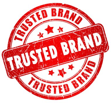 Trusted brand stamp clipart