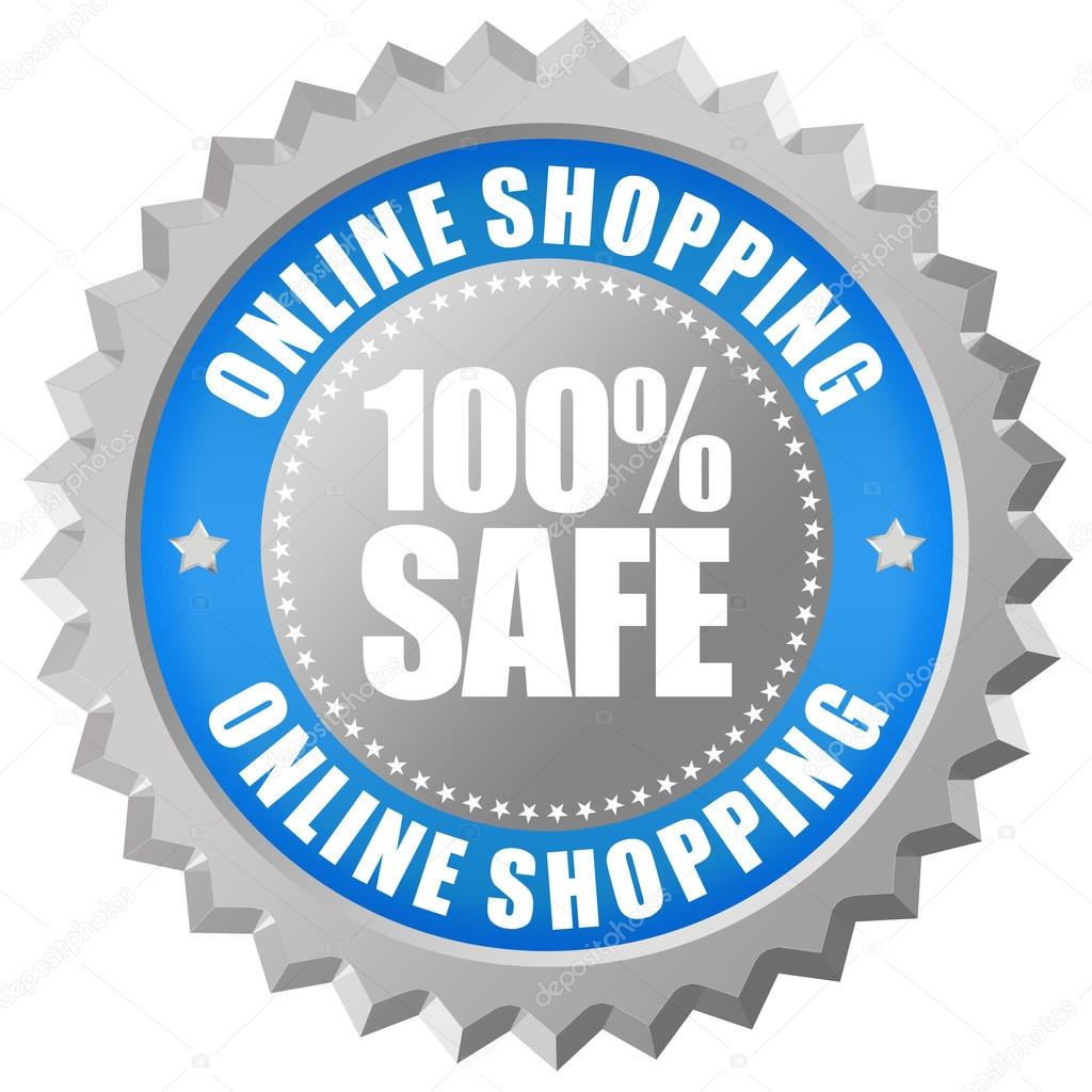 Safe online shopping emblem