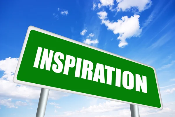 Inspiration sign — Stock Photo, Image