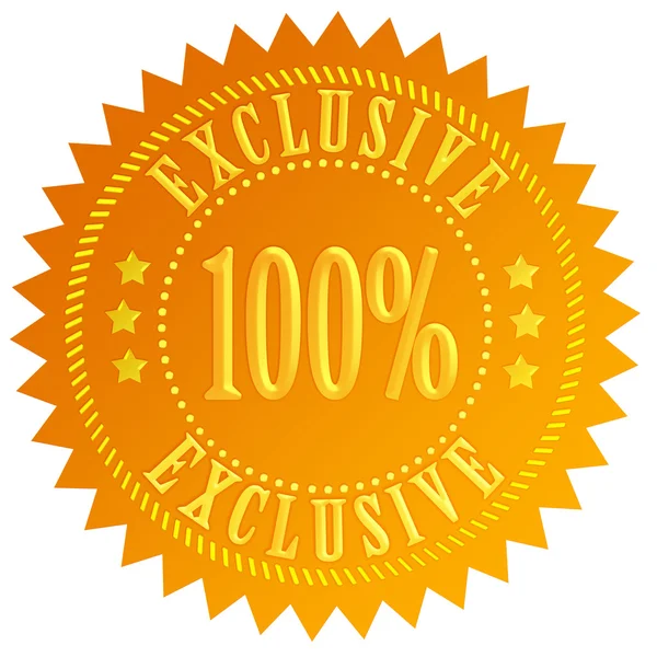 100 ícone exclusivo — Fotografia de Stock