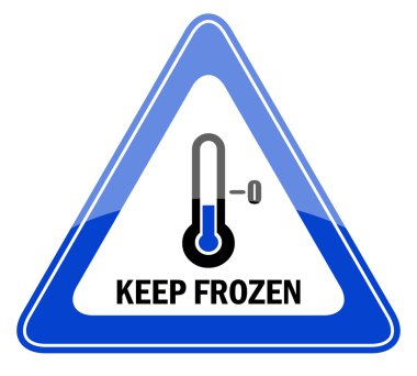 Vector keep frozen sign clipart