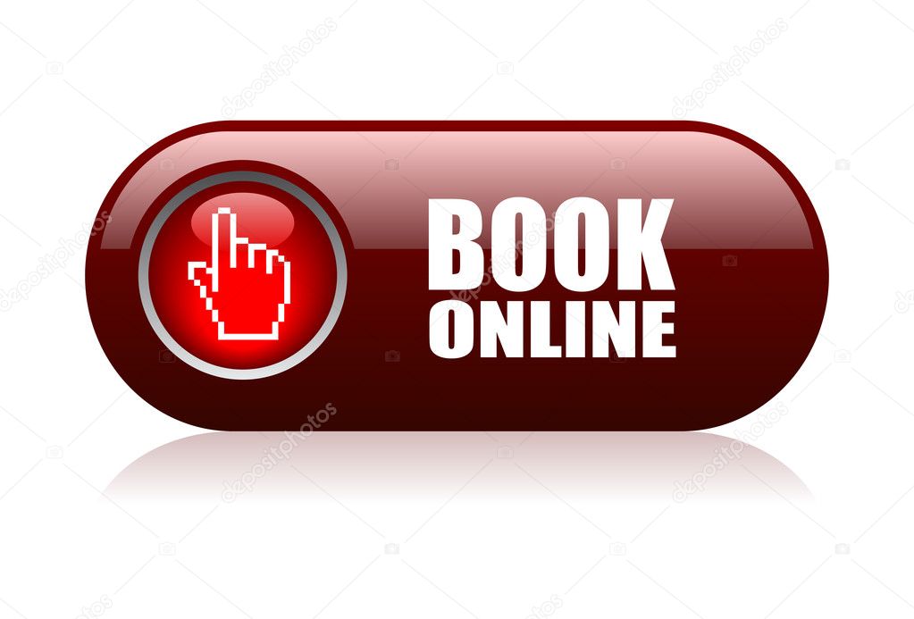 Book online vector illustration