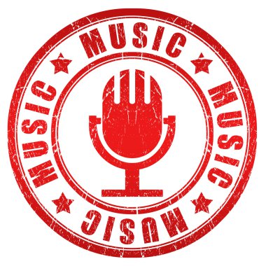 müzik kırmızı pul