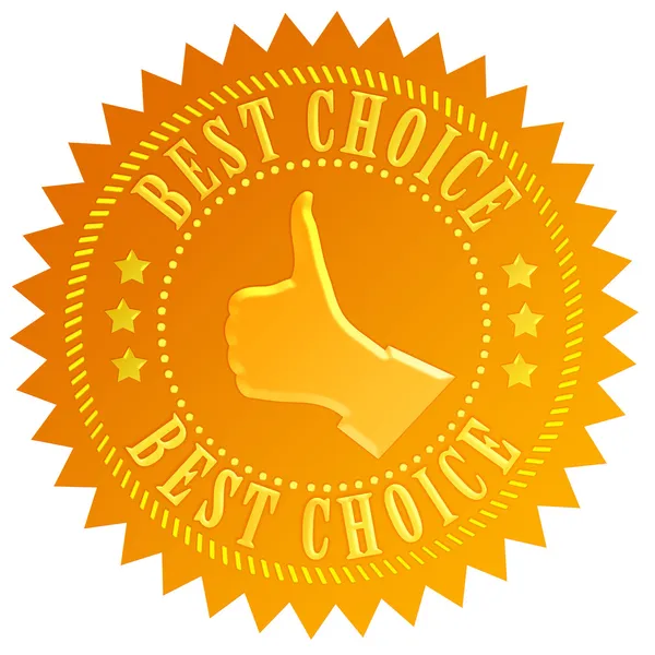 Best choice gold seal — Stock Photo, Image