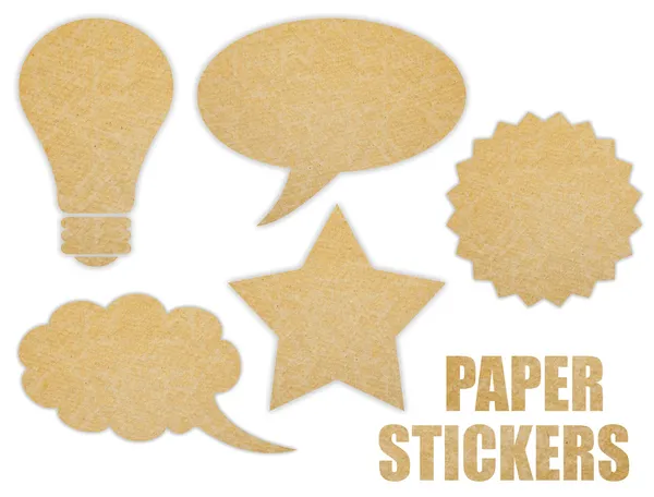 Papier stickers — Stockfoto