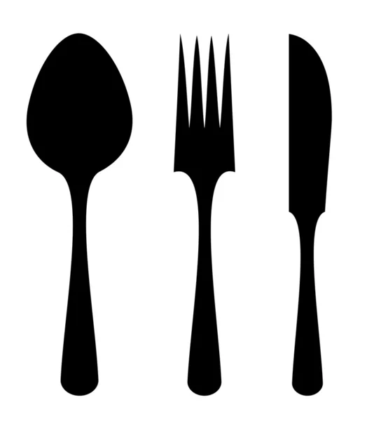 Spoon fork knife — Stock Vector