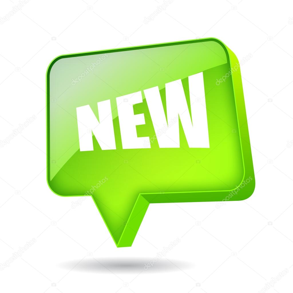 New rectangle speech bubble illustration