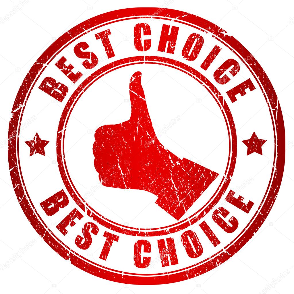 Best choice red stamp