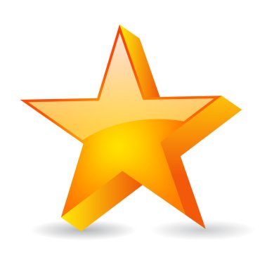 vektör cam yıldız