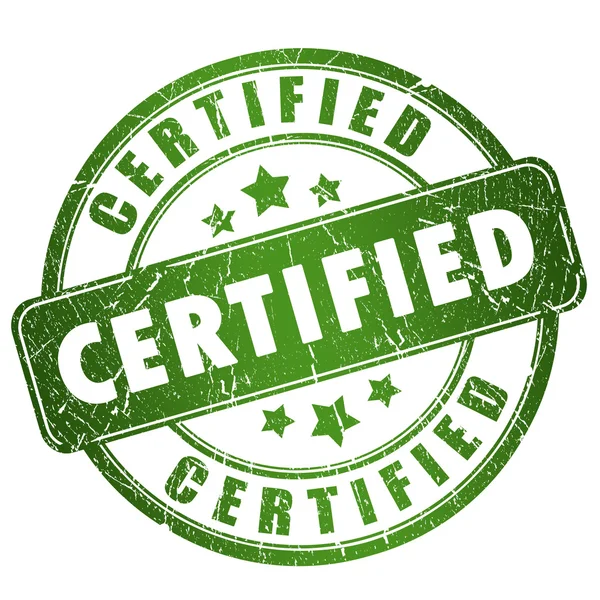 Carimbo Grunge certificado — Fotografia de Stock