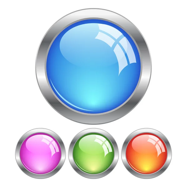 Glassy buttons — Stockvector