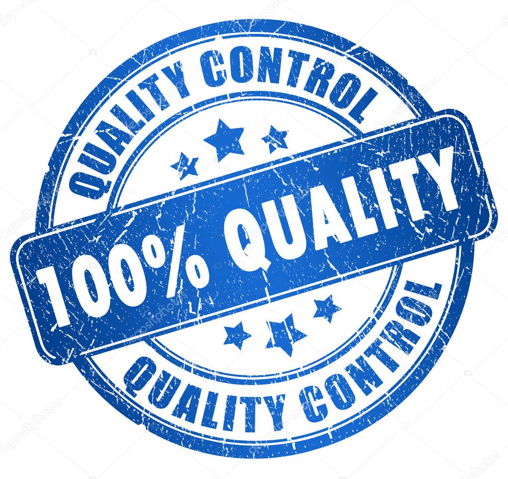 Quality stamp isolated on white