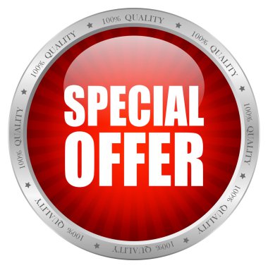 Vector special offer button clipart