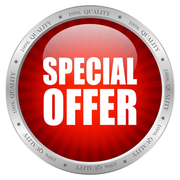 Vector special offer button — Stock Vector