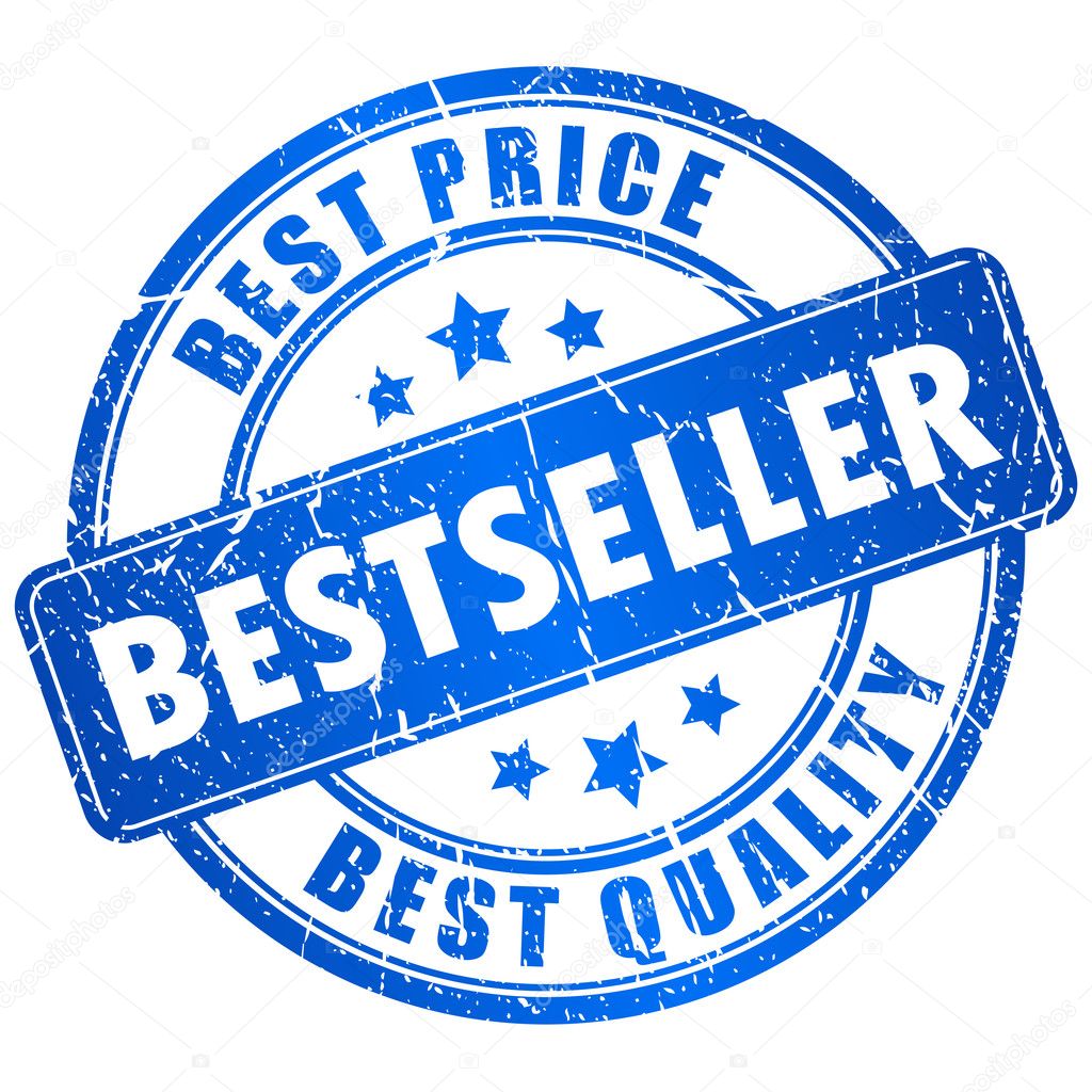 Bestseller vector stamp isolated on white