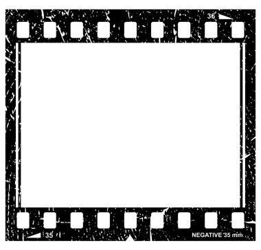 icono de filmstrip Vector grunge