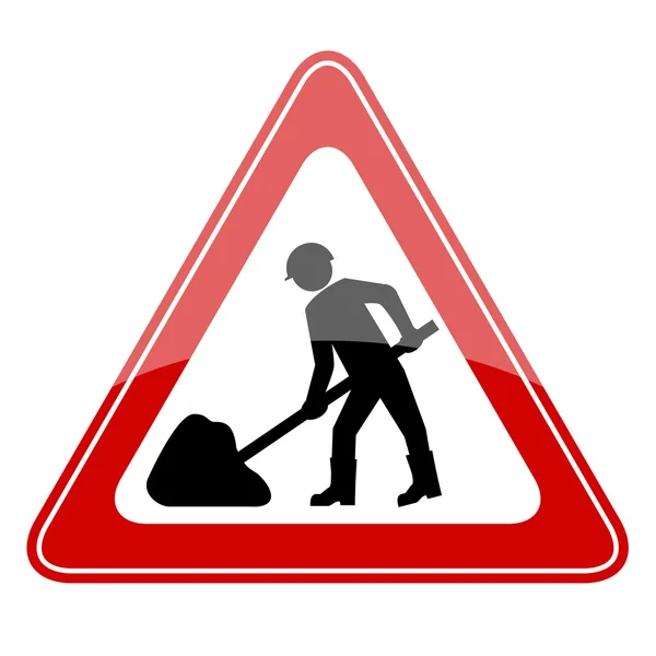 Vektör roadworks işareti — Stok Vektör