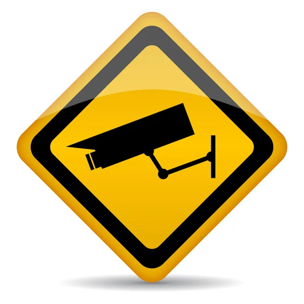 Signo de video vigilancia vector — Vector de stock