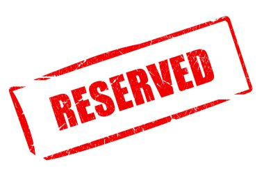 Reserved stamp clipart