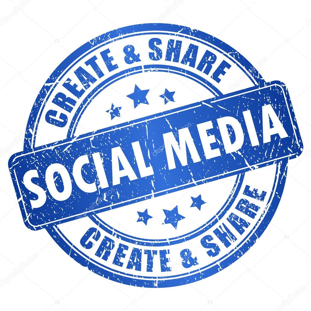 Vector social media symbol isolated on white