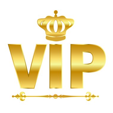 VIP vektör simgesi