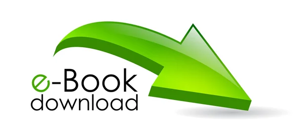 E-libro descarga — Vector de stock