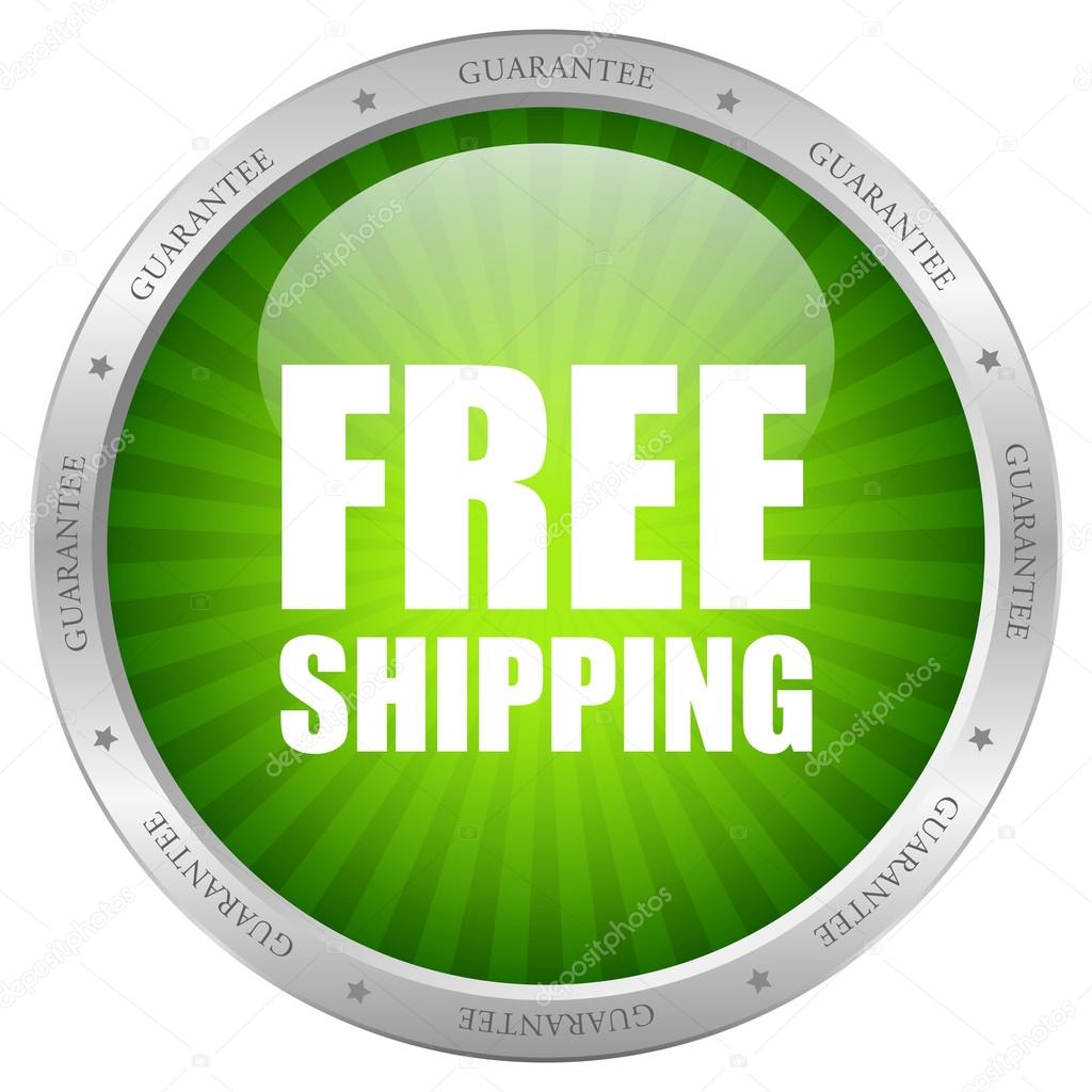 Vector free shipping icon