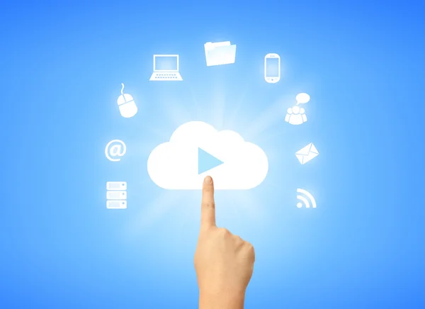 Simbolo cloud computing — Foto Stock