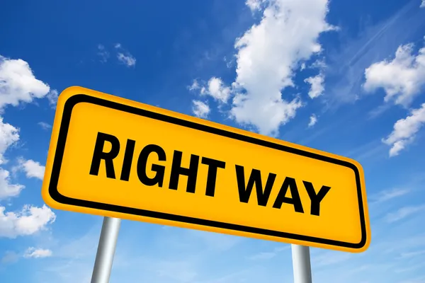 Right way — Stock Photo, Image