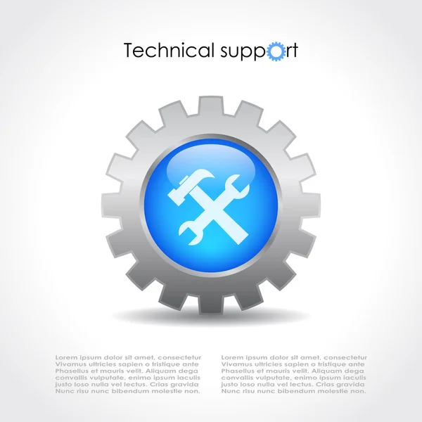 Soporte técnico vector tema — Archivo Imágenes Vectoriales