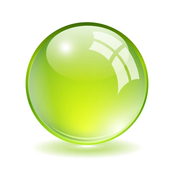 Vector green ball — Stock Vector
