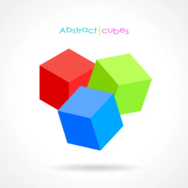 Cubos abstractos vectoriales — Archivo Imágenes Vectoriales