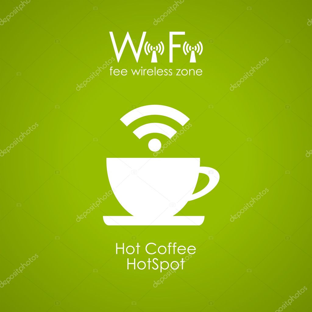 Internet cafe poster design, vector illustration