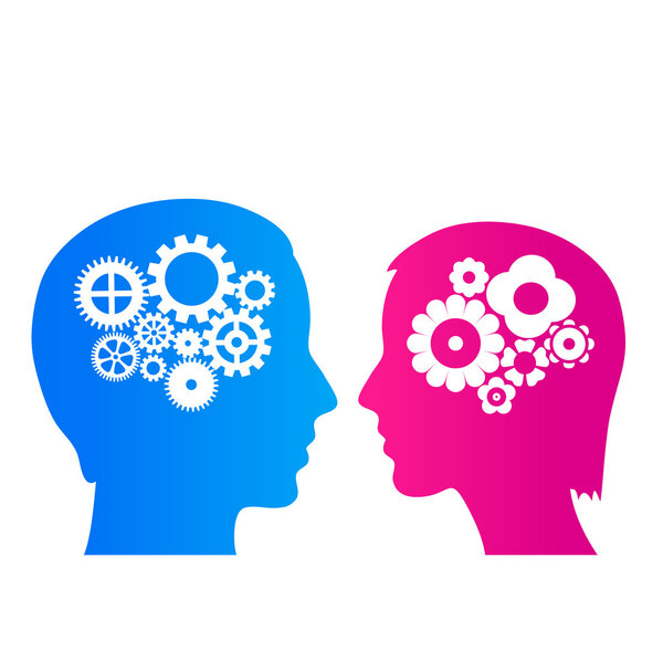 Мужчина и женщина думают
