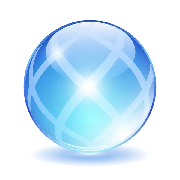 Boule de verre abstraite — Image vectorielle