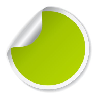 vektör yeşil etiket