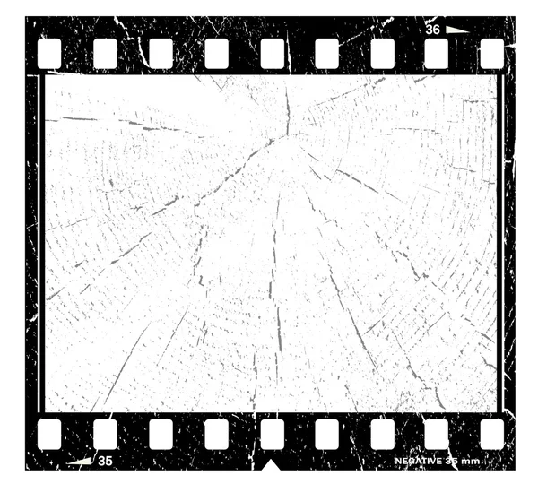 Oud grunge filmframe — Stockfoto