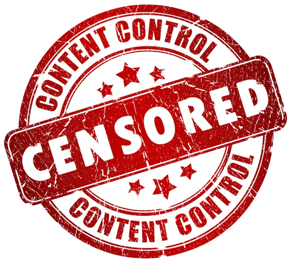 Censored stamp — Stock Photo, Image