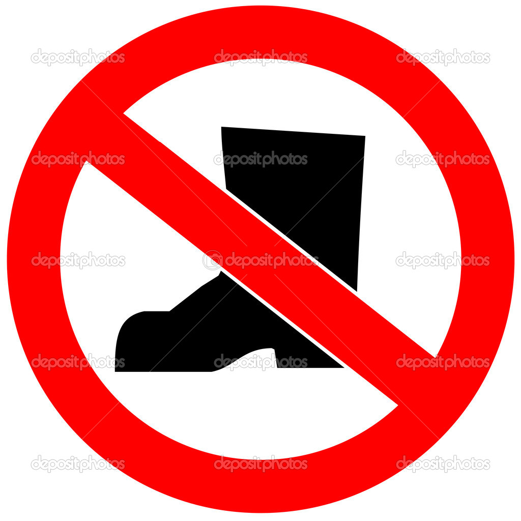No shoes allowed