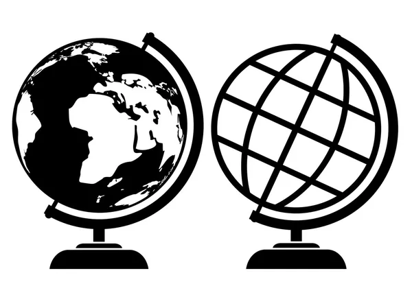 Vector globe icons — Stock Vector