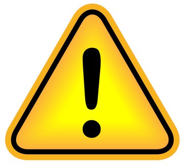 Attention exclamation sign clipart