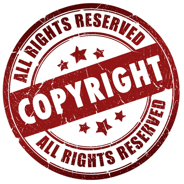 Pieczęć praw autorskich — Zdjęcie stockowe