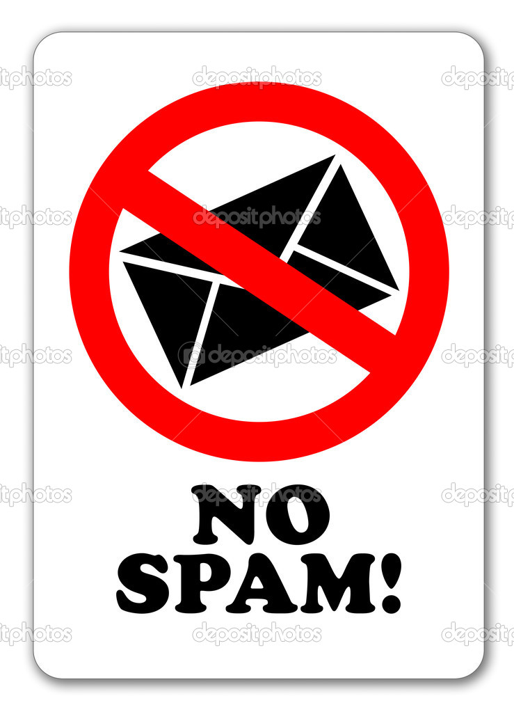 No spam sign