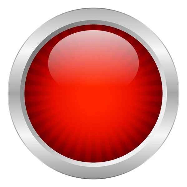 Διάνυσμα κόκκινο κουμπί — Διανυσματικό Αρχείο