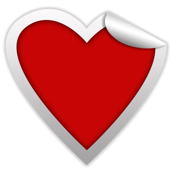 Heart sticker — Stock Photo, Image